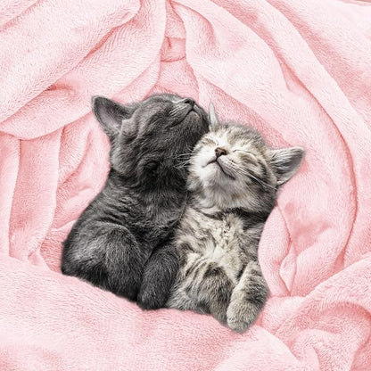 Utopia Bedding Ultra Soft Fleece Bed Blanket Twin Size Pink | Microfiber Plush - Image 4