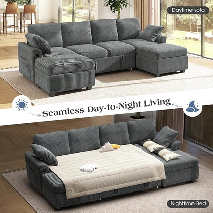 Ihanherry 6-Seater Large Sectional Sofa Bed - Image 3
