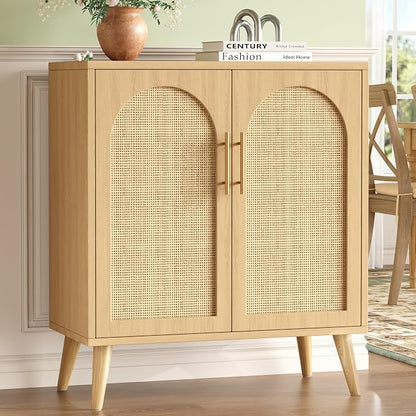 15.7"D Rattan Buffet Sideboard Cabinet - Image 2