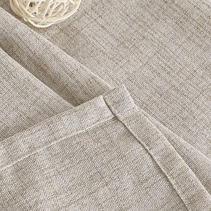 YoungsTex Natural Linen Curtains 63 Inch Length 2 Panel Linen Textured Curtains - Image 7
