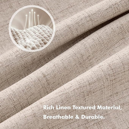 MIULEE 100% Blackout Linen Curtains - Image 3