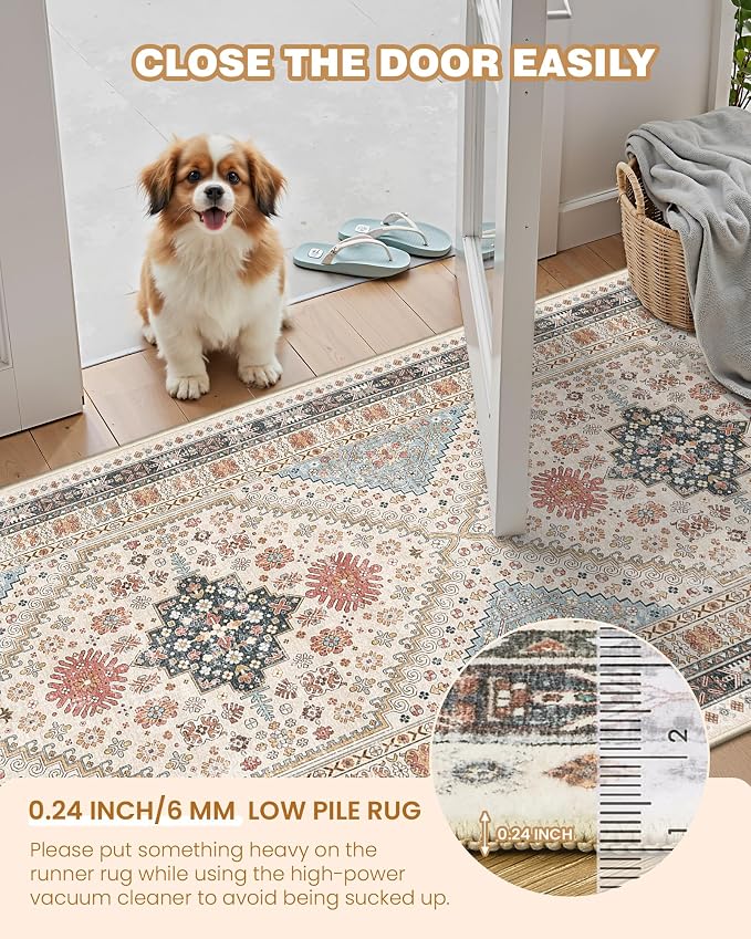 2x3 Entryway Rug Washable Rug Runner - Image 4