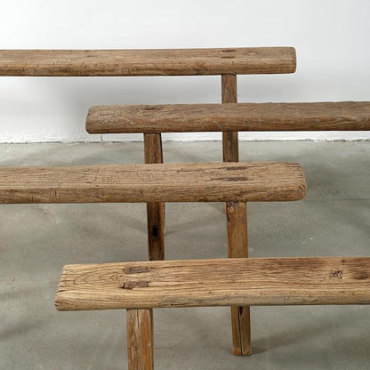 Artissance Handmade Wooden Entryway Bench, Vintage Noodle Bench - Image 13