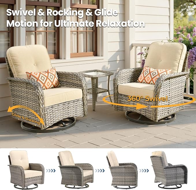 Weaxty 8 Pieces Outdoor Patio Furniture Sets - Image 3
