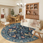 DUKINO 6ft Round Rug for Bedroom, WashableNon Slip Circle Rug, Low Pile by DUKINO