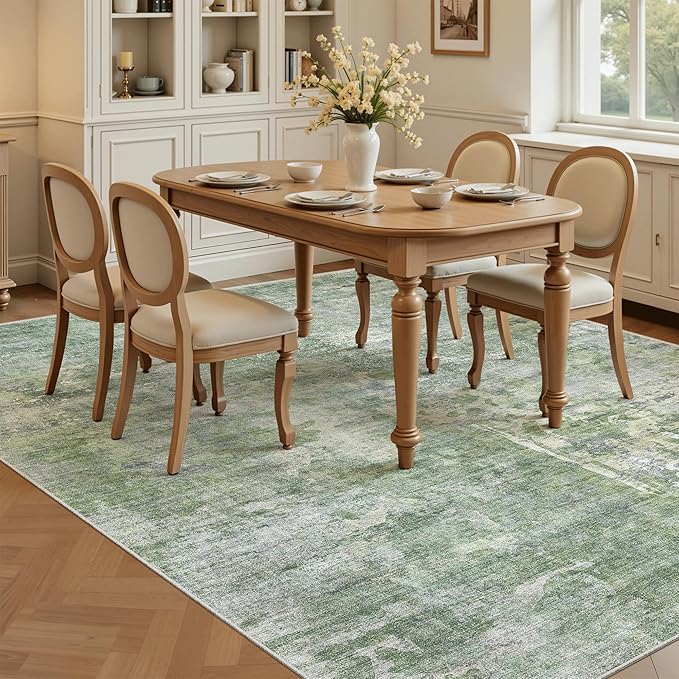 Soalmost Abstract Rug 5x8 Washable Area Rugs - Image 4