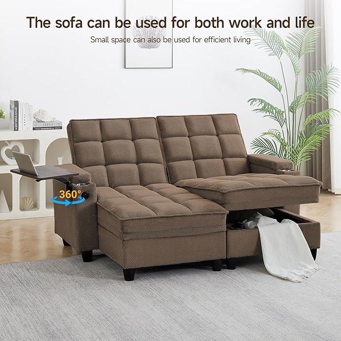Auvsoce 71" Loveseat Recliner Chair - Image 4
