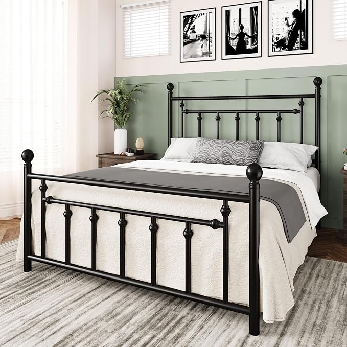 Allewie 14 Inch Full Size Metal Platform Bed Frame - Image 3