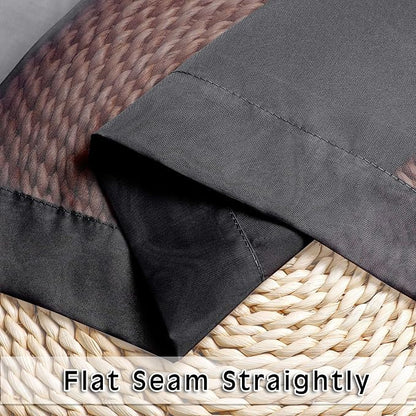 Black Sheer Curtains 90 Inches Long 2 Panels Set, Elegant Sheer Curtains - Image 5