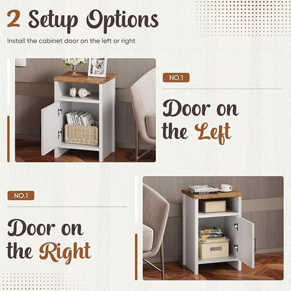 YESHOMY Farmhouse Modern Nightstand - Image 5