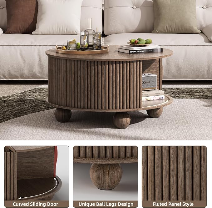 JOINICE Round Coffee Table - Image 3