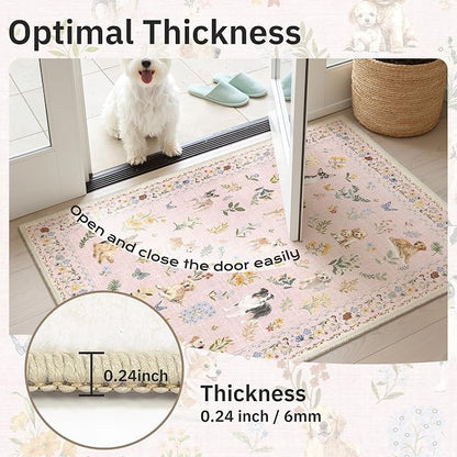 Soalmost Dog 6x9 Pink Area Rugs - Image 9