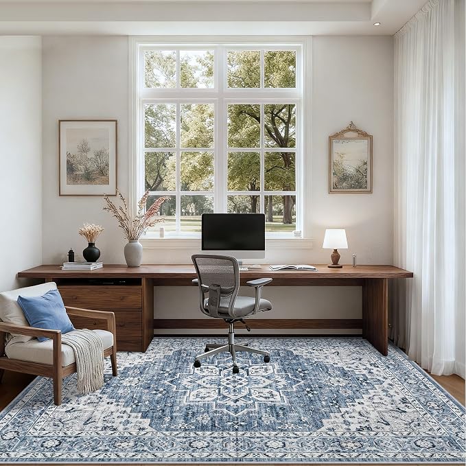 10x12 Area Rugs Living Room: Washable Boho Rug - Image 5
