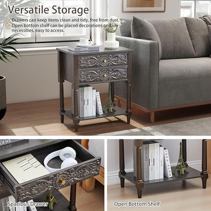 Nightstand, Farmhouse Bedside Table - Image 7