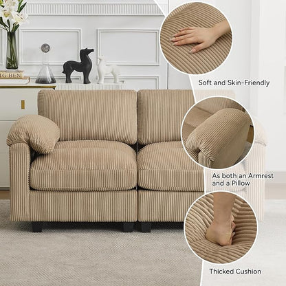 114'' Sectional 4 Seater Couch, Oversized Modular Couches - Image 3