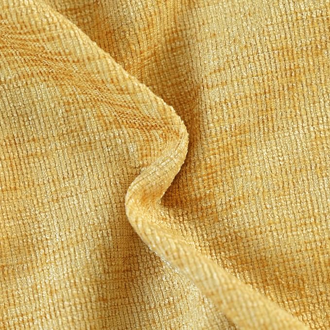 CaliTime Decorative Couch Throw Pillow Covers 24 X 24 Inches Gold | Pack of 2 - Image 2