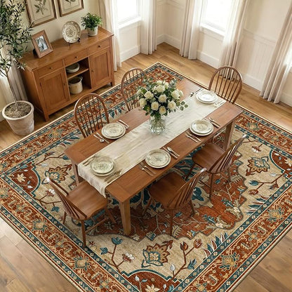 RELEANY Washable Area Rug, Square 10'x10', Water Repellent, Pet Friendly by RELEANY