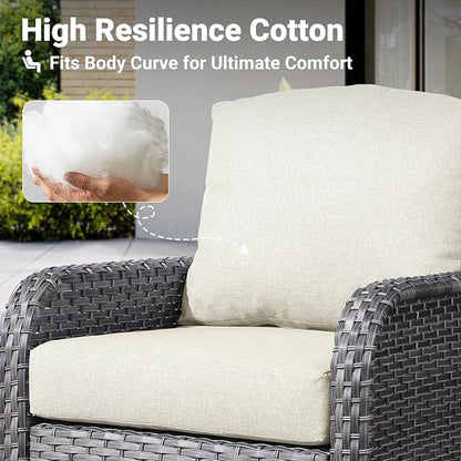 ovios 2-Piece Patio Furniture Set, Outdoor Wicker Sofa - Image 5