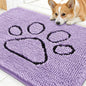 OLANLY Dog Door Mat for Muddy Paws 30x20, Paw Print Design Chenille Mud Mat | by OLANLY