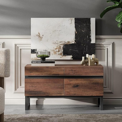 WAMPAT Modern TV Stand for 26-40 Inch TVs, Wood Entertainment Center - Image 3