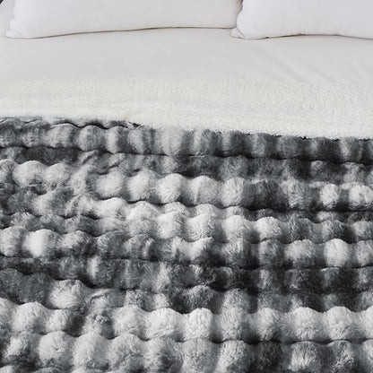 50x60 Inches Ultra-Soft Fuzzy Faux Fur Plush Throw Blanket - Image 5