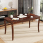 59”Farmhouse Dining Table with Carved Legs, Rectangular Kitchen Table by MODERION-YourHomeSoulMate