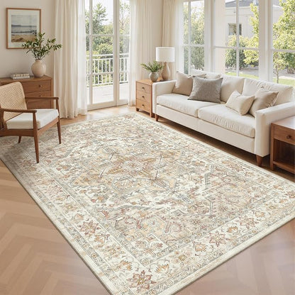 6x9 Area Rugs for Living Room, Large Washable Rug, Dining Room, Low Pile - Image 4