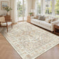 5x7 Area Rugs for Living Room, Large Washable Rug, Dining Room, Low Pile by Zesthome