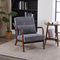 Mid-Century Modern Accent Chair & Coffee Table Set, Vintage Luxury 2-Piece by EEBUIHUI