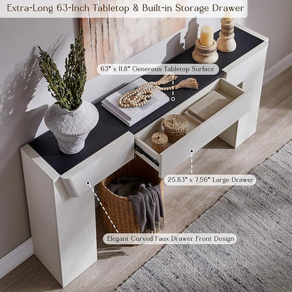 JXQTLINGMU 63" Modern Console Table - Image 3