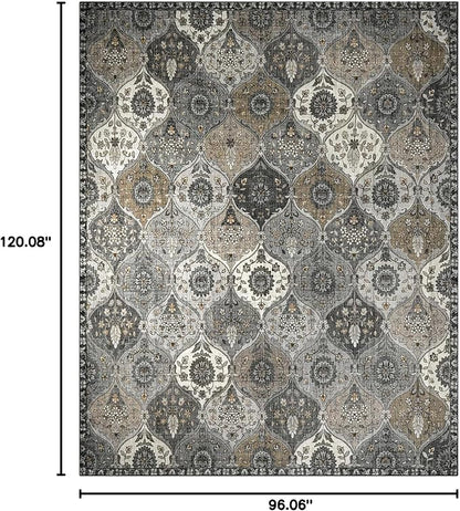 Lahome Moroccan Washable Area Rugs 8x10, Soft Rugs - Image 2