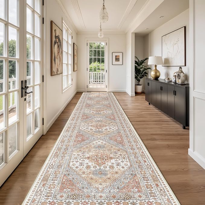 Washable Runner Rug 2.5x14, Long Kitchen Rugs Non-Slip, Soft Hallway Runner - Image 5