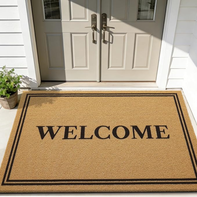 OLANLY Front Door Mat, Low Profile Doormat, Stain and Fade Resistant, - Image 2