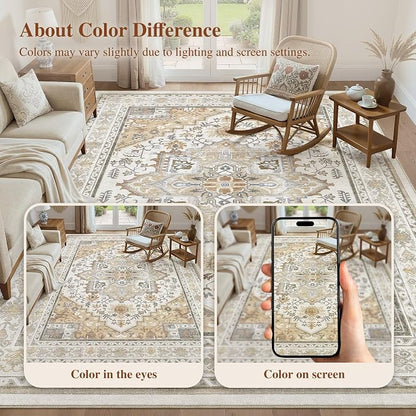 UERMEI 10x12 Area Rug for Living Room - Image 8