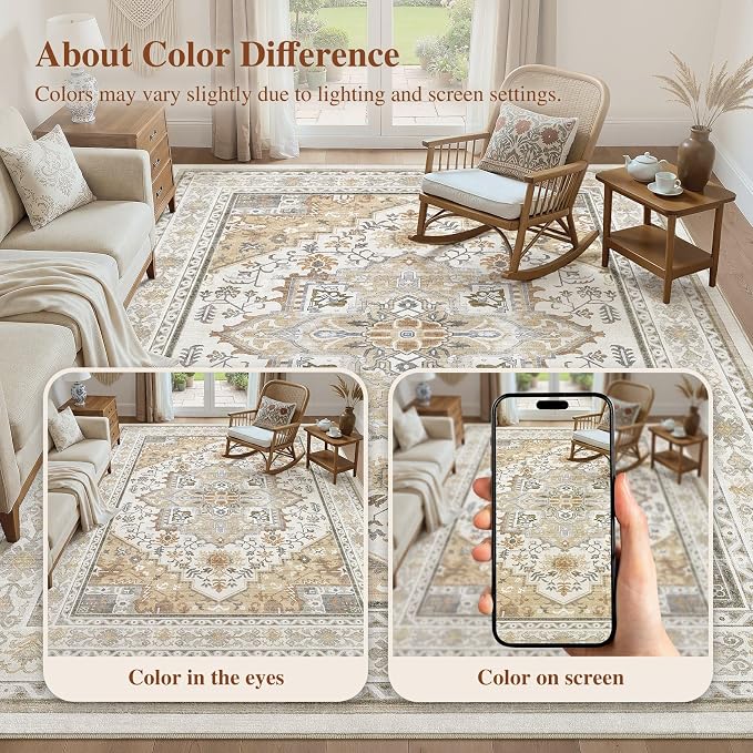 UERMEI 6x9 Area Rug for Living Room - Image 9