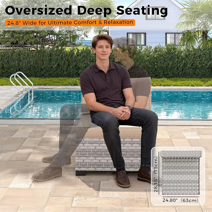 10-Seat Modern Patio Furniture Set - Image 6
