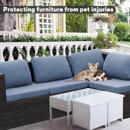 8Pcs Outdoor Cushion Covers, Elastic Patio Cushion Covers | Washable, - Image 3