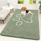 OLANLY Dog Door Mat for Muddy Paws 70x46, Paw Print Design Chenille Mud Mat | by OLANLY