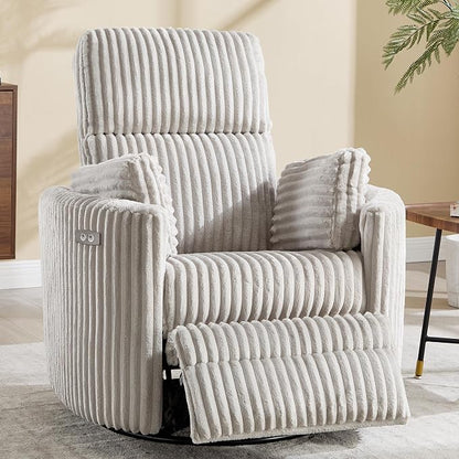Power Recliner, Nursery Swivel Glider Rocking Chair by choairy