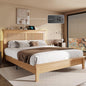 Lifezone Wood Queen Bed, Solid Wood Bed by Lifezone