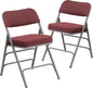 Flash Furniture 2 Pack HERCULES Series Premium Curved Triple Braced & Double by FlashFurniture