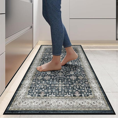 Floral Hallway Runner entryway Rug 2x5 - Image 3
