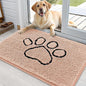 OLANLY Dog Door Mat for Muddy Paws 36x24, Paw Print Design Chenille Mud Mat | by OLANLY