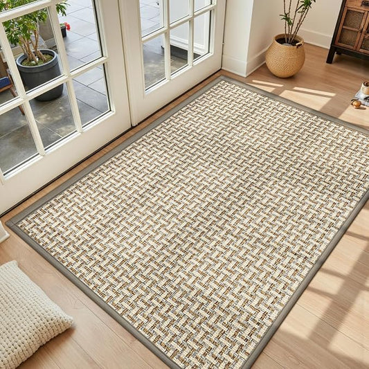 Door Mat Indoor Entrance 36"x59", Absorbent Indoor Door Mat Large, Non Slip by LEKEEPGO