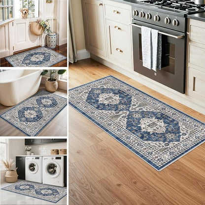 Washable 4-Piece Kitchen Floor Mats: Farmhouse Non-Slip Kitchen Sink Rug Easy - Image 5