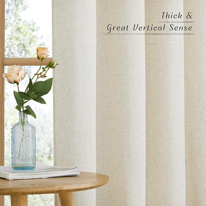 NICETOWN Linen Curtains 96 inches Long - Image 5