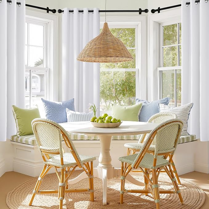 NICETOWN Cafe Curtains 100% Blackout Window Treatments, Grommet Thermal Drapes - Image 7