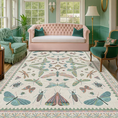 Sage Green Rugs for Bedroom Under Bed - Image 3