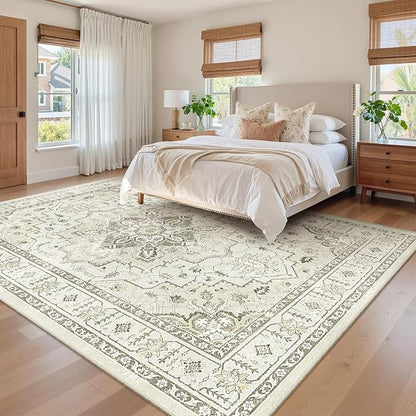 8x10 Area Rugs for Living Room, Large Washable Rug, Dining Room, Low Pile - Image 9