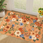 DUKINO 2x3 Rugs for Entryway, Floral Door Mat Washable Kitchen Rugs, Low Pile by DUKINO